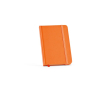 Carnet A6 ligné à couverture rigide en papier recyclé couleur orange