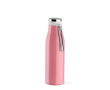 Gourde en acier inoxydable recyclé à fonction thermos 470 ml couleur rose clair