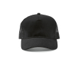 Casquette 5 panneaux en coton recyclé, filet arrière 220g/m² couleur noir