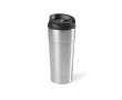 Mug isotherme en inox recyclé à couvercle coulissant 410 ml couleur argenté