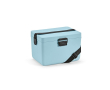 Glacière 12L en plastique recyclé avec sangle de transport couleur bleu pastel