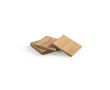 Set de 4 sous-verres durables en bois d'acacia couleur naturel