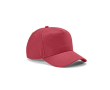 Casquette 5 panneaux en coton recyclé à boucle 280 g/m² couleur fuchsia