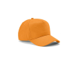 Casquette 5 panneaux en coton recyclé à boucle 280 g/m² couleur orange