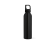 Gourde en aluminium recyclé à bouchon mousqueton 660 ml couleur noir