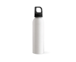 Gourde en aluminium recyclé à bouchon mousqueton 660 ml couleur blanc