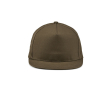 Casquette visière plate, coton recyclé, clip arrière 180g/m² couleur vert militaire