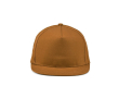 Casquette visière plate, coton recyclé, clip arrière 180g/m² couleur camel