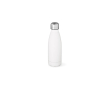 Gourde en acier inoxydable recyclé à finition mate 400 ml couleur blanc