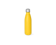 Gourde en acier inoxydable recyclé à bouchon étanche 500 ml couleur jaune foncé