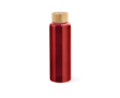 Gourde en verre à bouchon étanche en bambou 490 ml couleur rouge