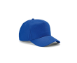 Casquette 5 panneaux en coton recyclé à boucle 280 g/m² couleur bleu