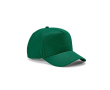 Casquette 5 panneaux en coton recyclé à boucle 280 g/m² couleur vert