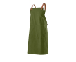 Tablier en coton recyclé avec deux poches avant 280 g/m² couleur vert militaire
