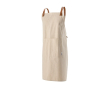 Tablier en coton recyclé avec deux poches avant 280 g/m² couleur naturel