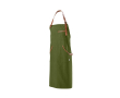 Tablier en coton recyclé et RPET à poche supérieure 300 g/m² couleur vert militaire