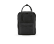 Sac à dos en coton recyclé à anses et poche frontale 450g/m² couleur noir