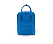 Sac à dos en coton recyclé à anses et poche frontale 450g/m² couleur bleu