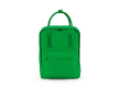 Sac à dos en coton recyclé à anses et poche frontale 450g/m² couleur vert