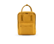 Sac à dos en coton recyclé à anses et poche frontale 450g/m² couleur jaune foncé