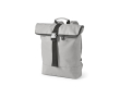 Sac à dos pour PC 15,6\" en cuir recyclé à dos rembourré couleur gris clair