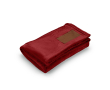 Couverture en RPET extra douce à écusson imprimable 240 g/m² couleur bordeaux