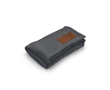 Couverture en RPET extra douce à écusson imprimable 240 g/m² couleur gris foncé
