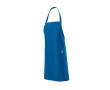 Tablier en coton recyclé à tour de cou 180 g/m² couleur bleu
