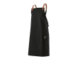 Tablier en coton recyclé avec deux poches avant 280 g/m² couleur noir