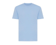 T-shirt unisexe en coton recyclé, slim fit, 160 g/m², Iqoniq couleur cyan