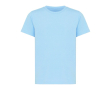 T-shirt enfant coton recyclé, casual fit, 160 g/m², Iqoniq couleur cyan