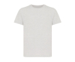 T-shirt enfant coton recyclé, casual fit, 160 g/m², Iqoniq couleur gris clair chiné