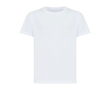 T-shirt enfant coton recyclé, casual fit, 160 g/m², Iqoniq couleur blanc