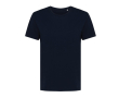 T-shirt pour femme en coton recyclé, slim fit, 160 g/m², Iqoniq couleur bleu marine