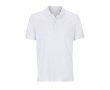 Polo unisexe en 100% coton bio avec 2 boutons SOL'S Pegase 210 g/m² couleur blanc