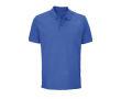 Polo unisexe en 100% coton bio avec 2 boutons SOL'S Pegase 210 g/m² couleur bleu roi