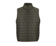 Gilet sans manche en duvet avec poches latérales SOL'S Stream 280 g/m² couleur vert militaire