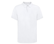 Polo blanc 100% coton avec 2 boutons assortis 220 g/m² couleur blanc