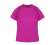 T-shirt technique femme 100% polyester respirant 135 g/m² couleur fuchsia