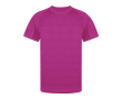T-shirt technique unisexe 100% polyester motif rayé 135 g/m² couleur fuchsia