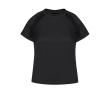 T-shirt technique femme 100% polyester respirant 135 g/m² couleur noir