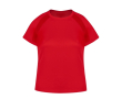 T-shirt technique femme 100% polyester respirant 135 g/m² couleur rouge