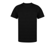 T-shirt technique unisexe 100% polyester motif rayé 135 g/m² couleur noir