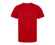 T-shirt technique unisexe 100% polyester motif rayé 135 g/m² couleur rouge