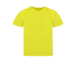 T-shirt technique enfant 100% polyester respirant 135 g/m² couleur jaune