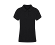 Polo femme 100% coton Ring Spun avec 2 boutons 220 g/m² couleur noir