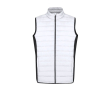 Gilet softshell et polyester avec détails noirs sur le côté couleur blanc