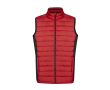 Gilet softshell et polyester avec détails noirs sur le côté couleur rouge
