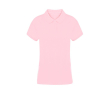 Polo femme 100% coton Ring Spun avec 2 boutons 220 g/m² couleur rose