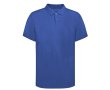 Polo unisexe 100% coton Ring Spun avec 2 boutons 220 g/m² couleur bleu